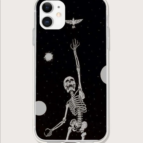Black and White Skull iPhone 12 Pro Max Phone Case